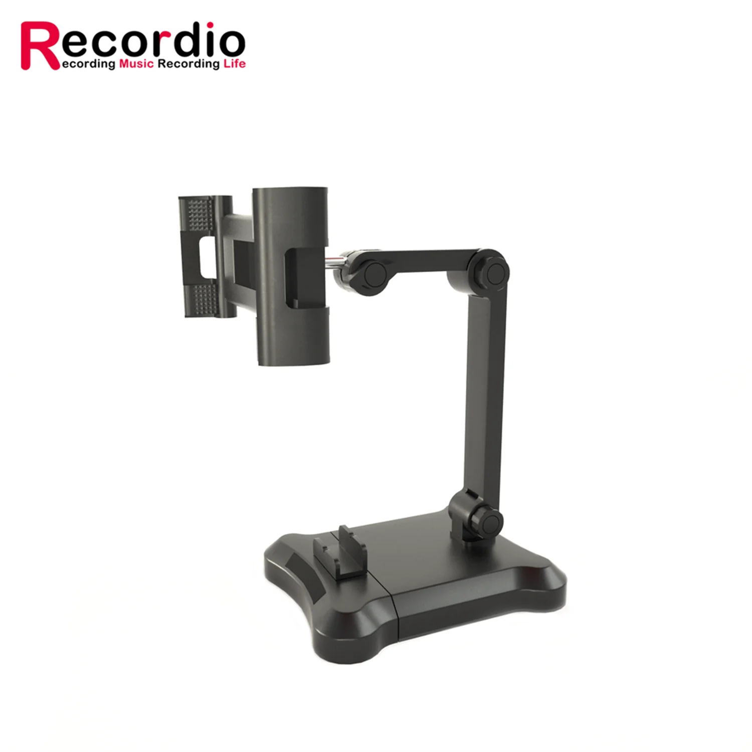 GAZ-NB40 게으른 데스크탑 베이스, 조정 가능한 태블릿 휴대폰 접이식 마이크 브래킷.