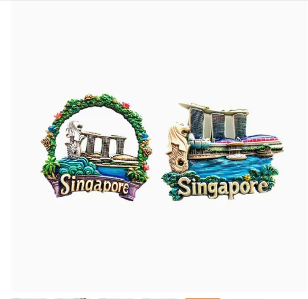 

Singapore Garden Merlion Wall Sticker Magnetic Home Decor Creative Design Simple Stylish Gift Popular Am
