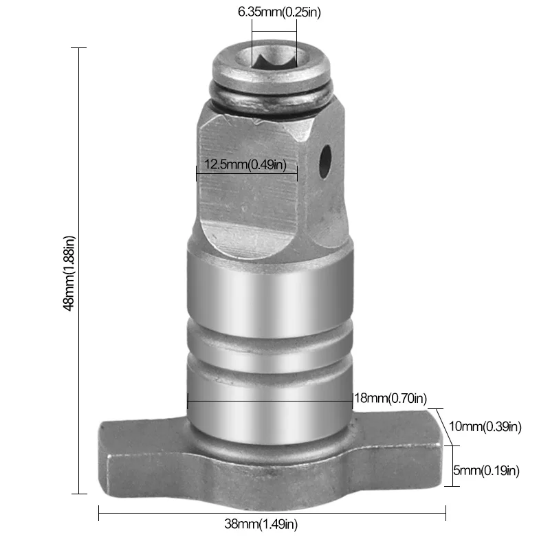 1PC 18V T-Shaft Electric Brushless Impact Wrench Shaft Accessories Single/Dual Use Cordless Wrench Part Power Tools Accessory