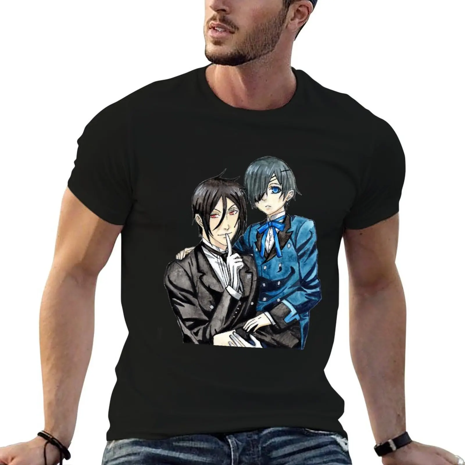 Black Butler T-Shirt summer top anime figures t shirt men