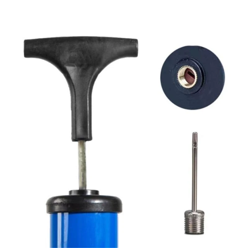 inflador bombas ar com agulha, bico, mangueira extensão, bombas manuais bomba bolas para vôlei, basquete,