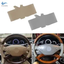 Hand Braid Car Interior Steering Wheel Side Grab Handle Cover Leather Trim For Mercedes Benz S Class W221 2010 2011 2012 2013