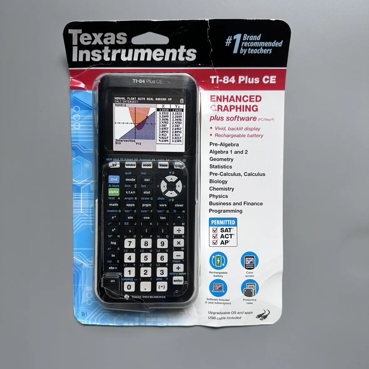 TI 84 Plus CE Color Screen, Texas Instruments Calculator AP SAT IB