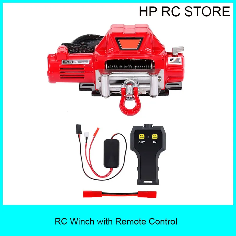 

Металлическая лебедка RC, беспроводная система дистанционного управления для 1:10 RC гусеничного автомобиля, осевые SCX10 90046 TRX4 TRX6 Gen8, обновленные детали