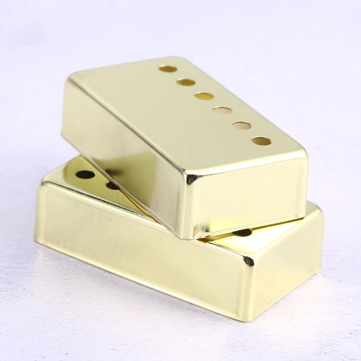 

2 PCS Guitar Pickups Electric Parts Humbucker Covers Mounting Ring Golden