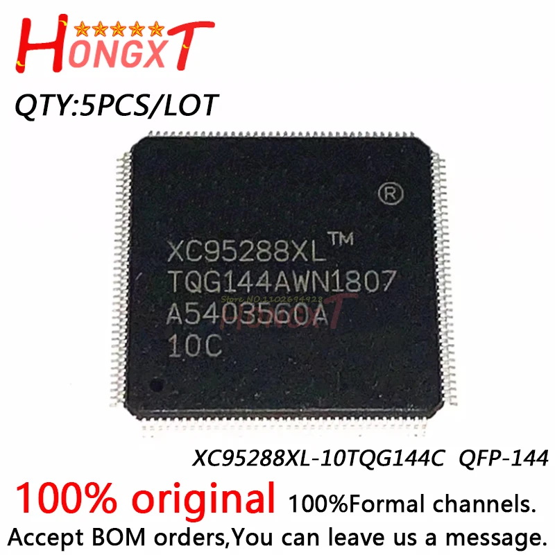 5PCS 100% NEW  XC95288XL-10TQG144C QFP-144.