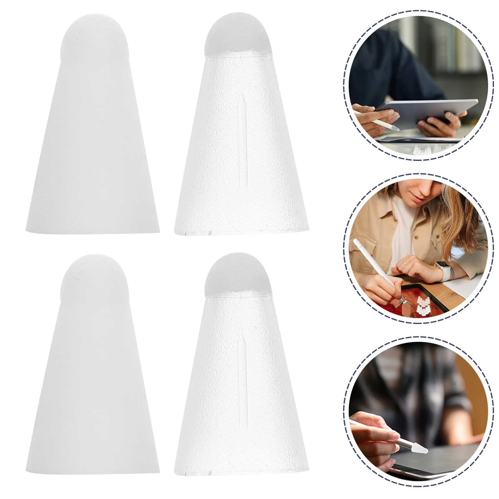 10 قطعة حامي طرف بالسعة براعة رائعة سطح أملس قبضة مريحة قلم كم غطاء طرف رصاص #5