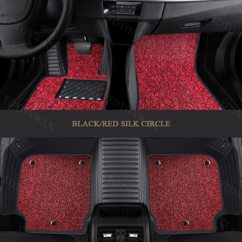 

YOTONWAN Custom Made Leather Car Foor Mat 100％ For Alfa Romeo Giulia Stelvio 2017 Car Accessories Auto Accessories Car-Styling