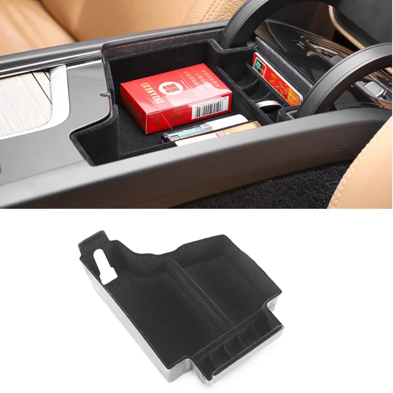 For Volvo XC90 XC60 S90 V90 S60 V60 Armrest Box Storage box flocked ABS car accessories