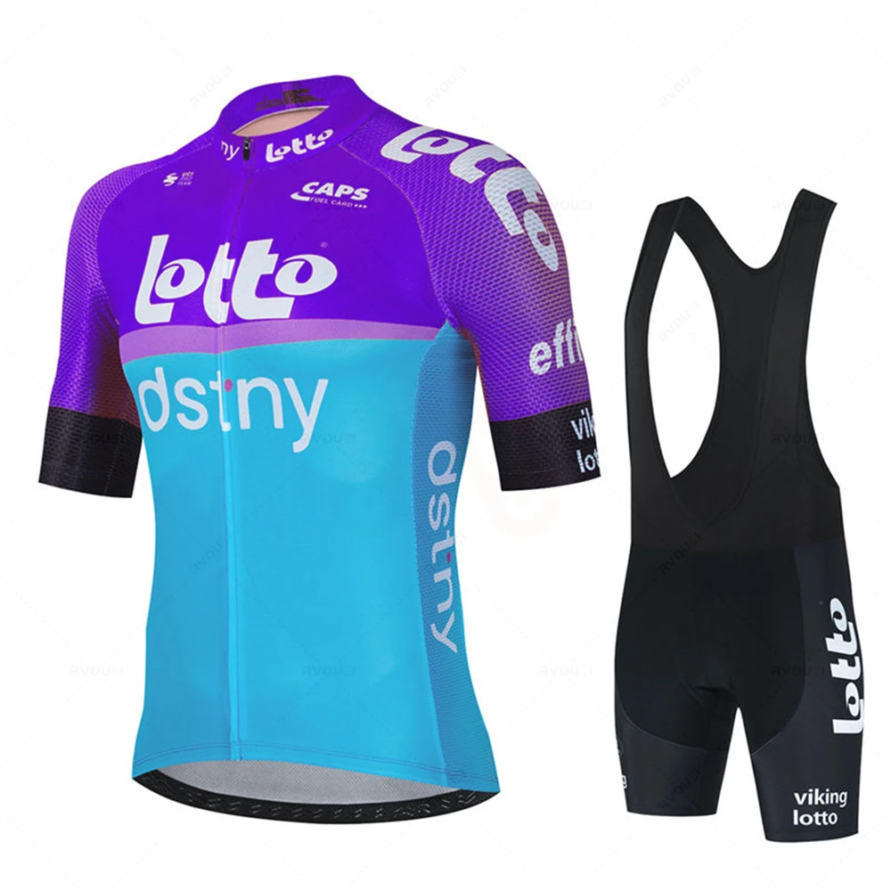 Lotto Cycling Jersey Set 2025 Summer New Bicycle Clothing MTB Uniform Riding Bib Shorts Bike Clothing Maillot Ciclismo Hombre