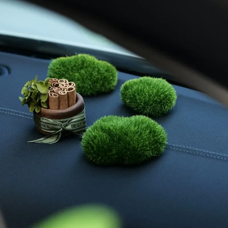 Car Interior Moss Decorative Ornament Real Flower Immortal Bouquet Plant Car Flower Arrangement Aromatherapy Perfume Diffuser