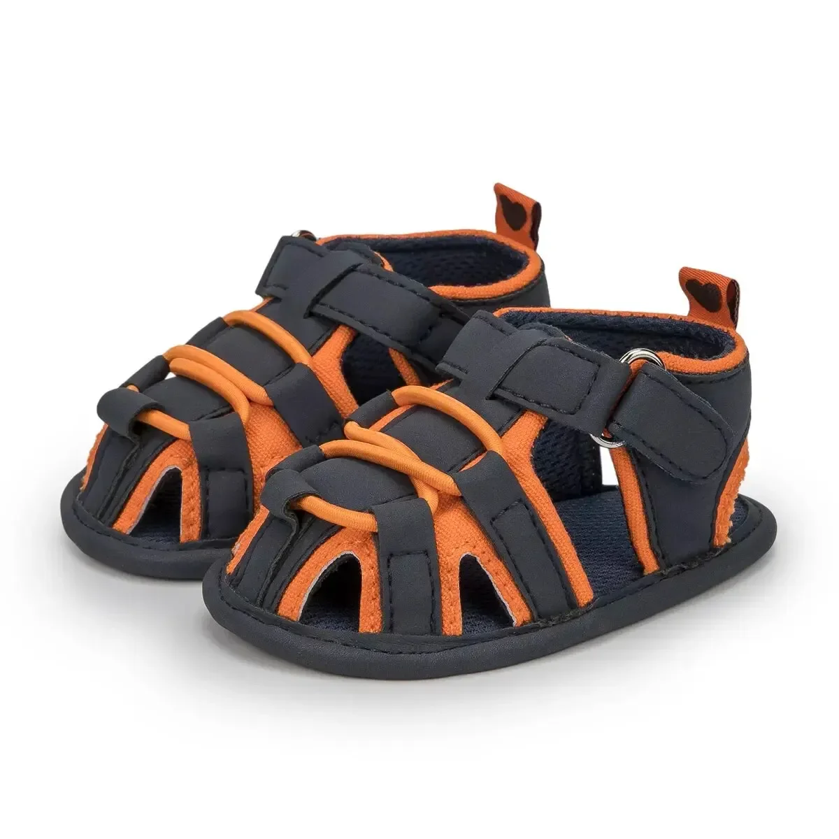 Sandálias de praia antiderrapantes de bebê meckior, sapatos infantis casuais recém-nascidos, sola macia multicolor, meninos e meninas, primavera e verão