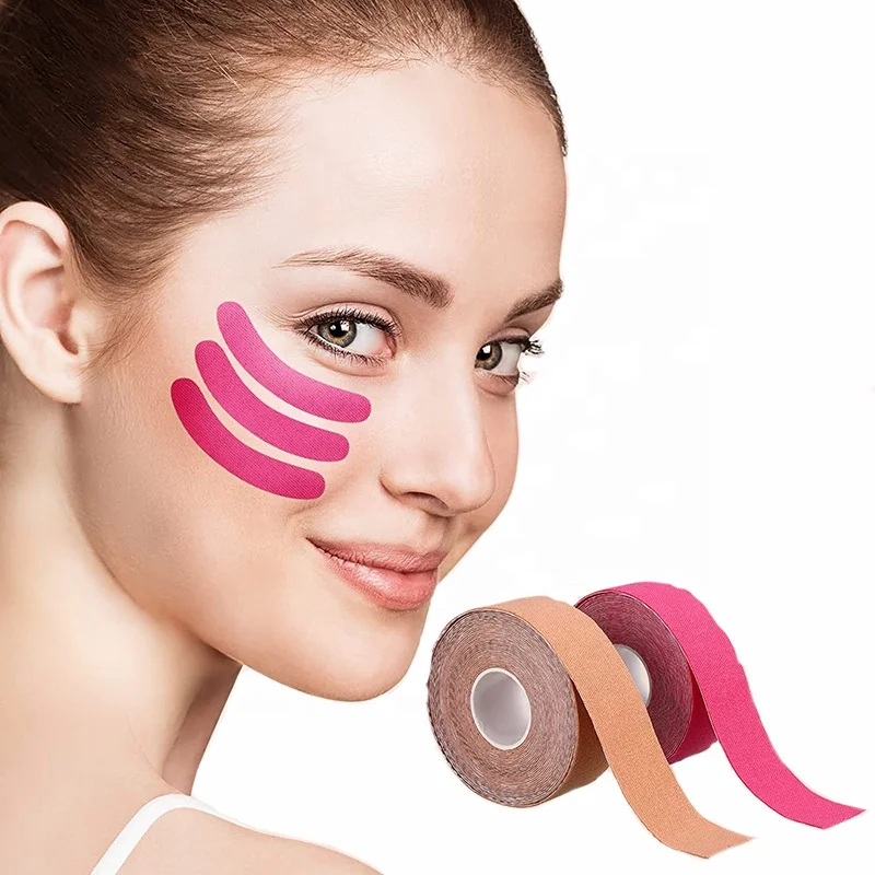 custom.Anthrive Direct Factory's Cotton Kinesiology Lifting Face Tape 5m Length Wrinkles Firming Skin Custom