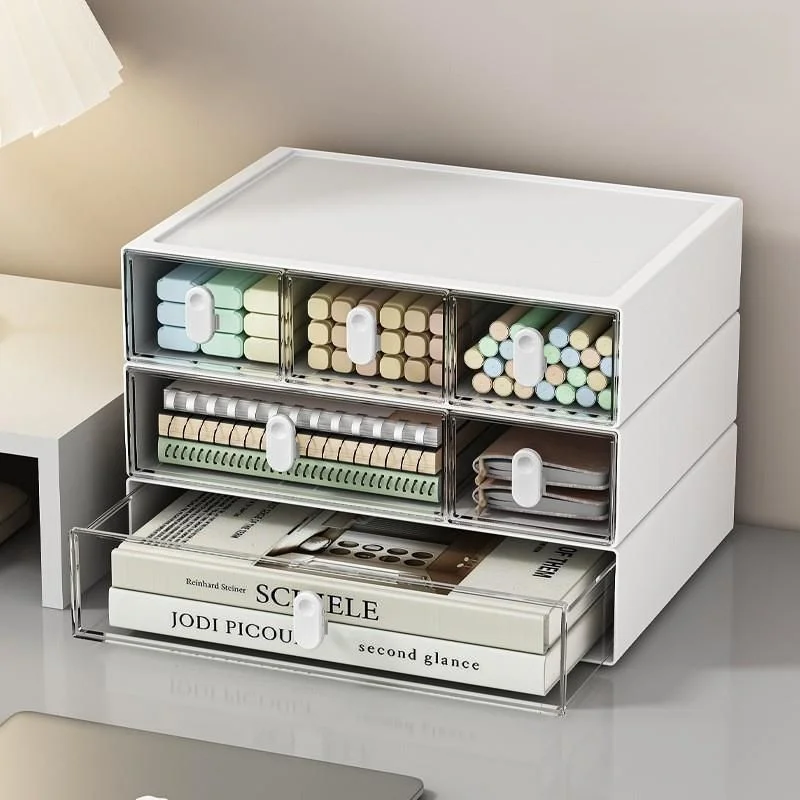 Desktop Organizer Der Cosmetic Storage Box Office Desk Bookelf Stationery Workstation Beau Desk Storage Solution