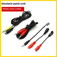 Model Airplane Remote Control Simulator Connection Cable Small Round Head Square Head 3.5mm Audio Cable Tiandi Fei Le Di Fu Si