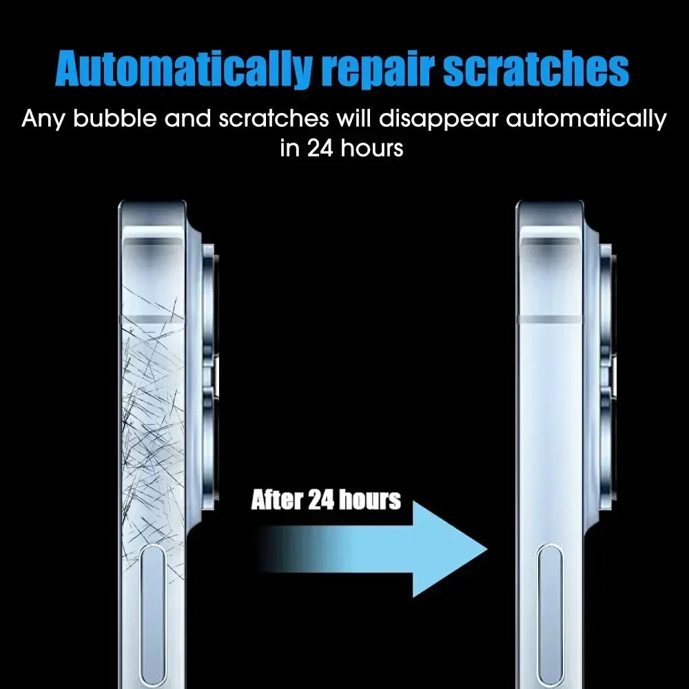 1/2/3Sets Transparent Side Film for IPhone 16 Pro Max iPhone 15ProMax 14 13 12 Ultra Thin Anti-scaratch Frame Protective Sticker