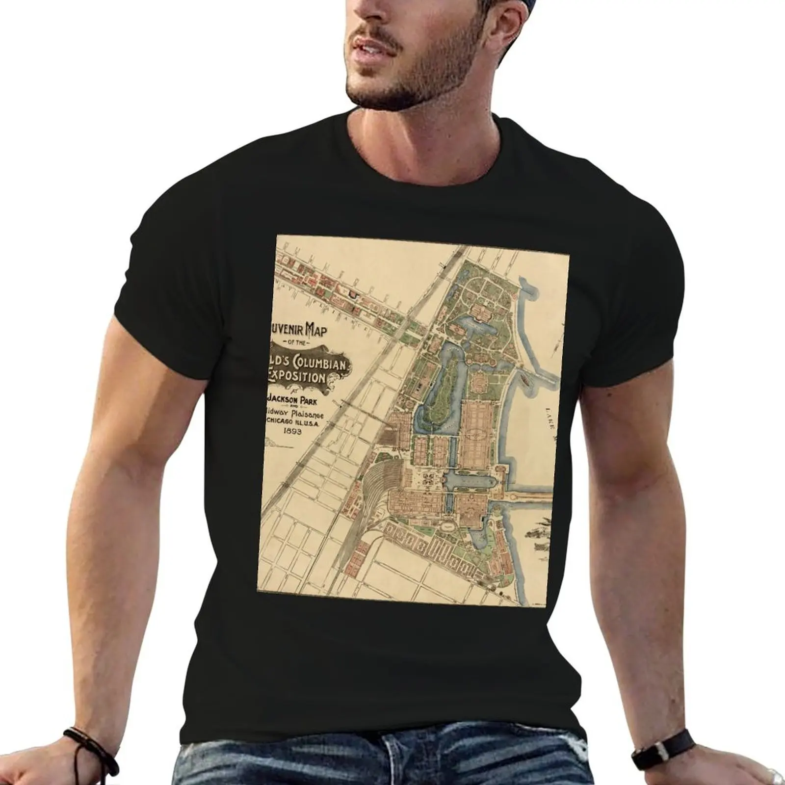 Chicago World Exposition 1893 T-Shirt Comfortable Work Wear Tee