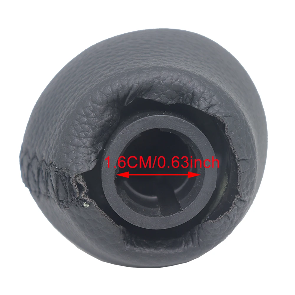 6 Speed Gear Shift Knob Leather Handleball For Renault Megane 3 III Scala CC Spain 2008 2009 2010 2011 2012 2013 2014 2016 2017