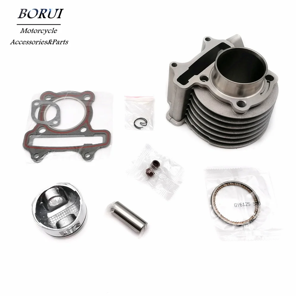 

Motorcycle Performance Parts 52.4mm Engine Cylinder Kit Piston Ring Set For GY6 125CC Moped Scooter ATV Quad Buggy Pit Bike