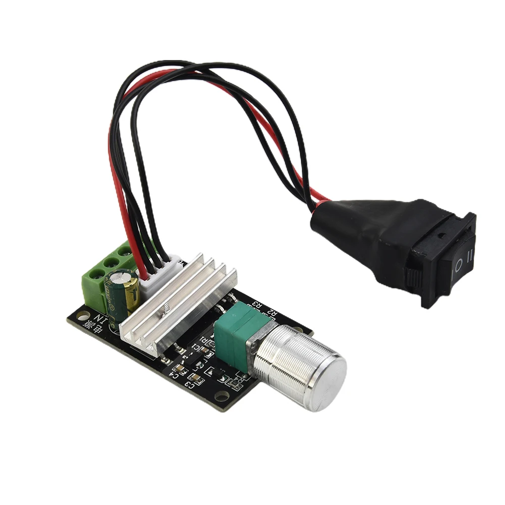 1pc DC Motor Speed Controller PWM Motor Regulator Speed Controller 6V 12V 24V 28V DC 3A Switch Adjuatable Tool Parts