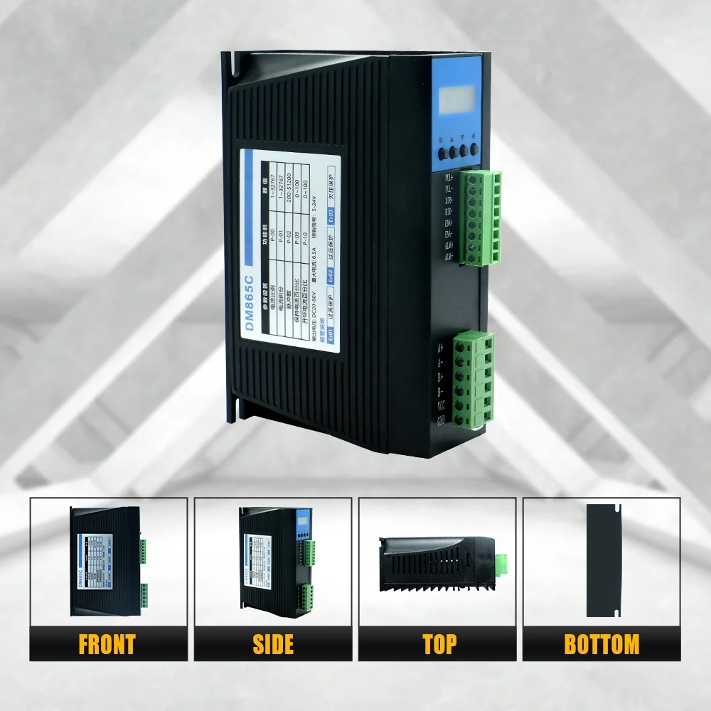 HLTNC NEMA34 86 Stepper Motor Driver DM865C  for Nema34 Motor 4.5NM 8.5NM 12NM 200-51200 PPR for Cnc