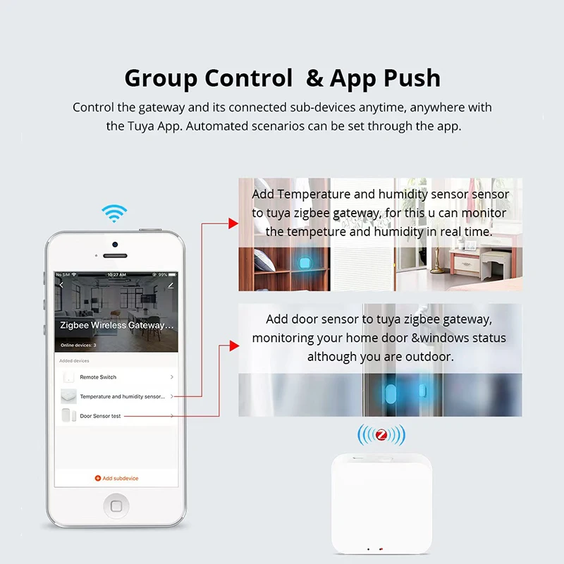Zigbee Tuya Hub 3.0 Gateway rumah pintar, perangkat otomatisasi kendali jarak jauh aplikasi kehidupan pintar nirkabel bekerja dengan Alexa Google