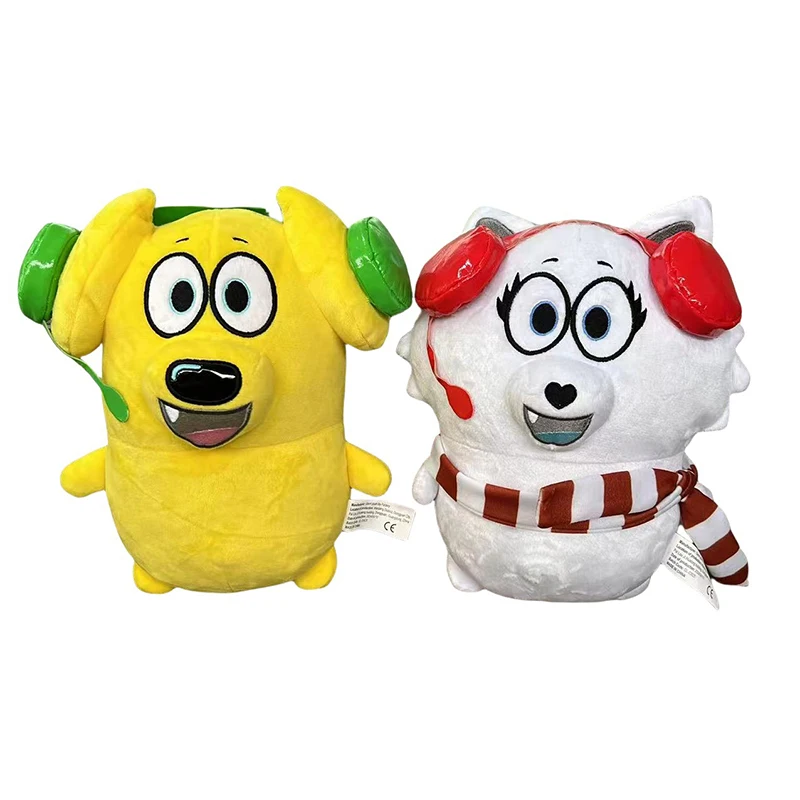 23cm tyler e snowi snuggle pacote brinquedo de pelúcia dos desenhos animados sprunki animais plushie bonecas de pelúcia decoração aniversário presentes de natal