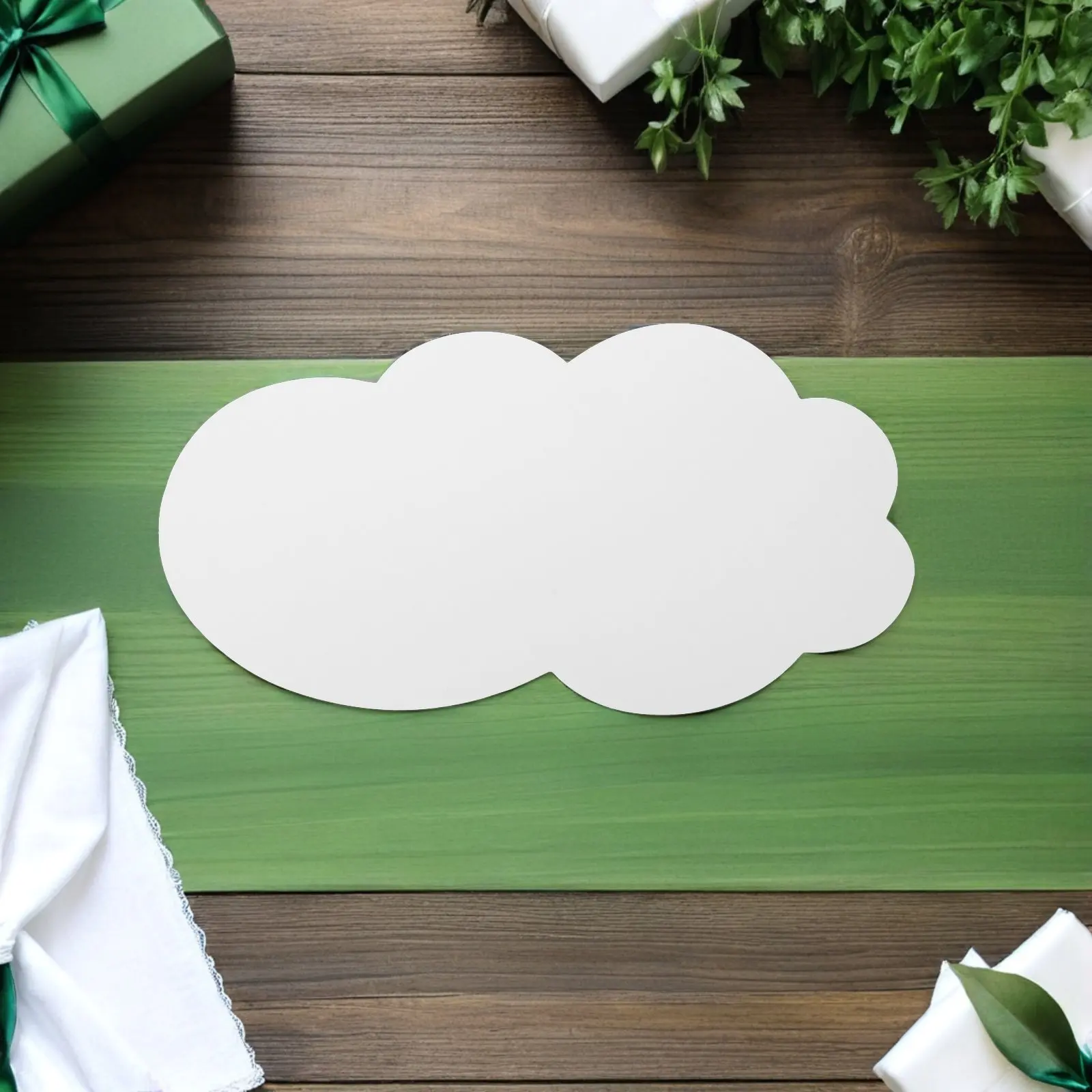 

50 шт. вырезанных облачков для творчества: белая картонная бумага для декора стен игровой комнаты, украшения для вечеринок в стиле неба, открытки-облака для детских праздников