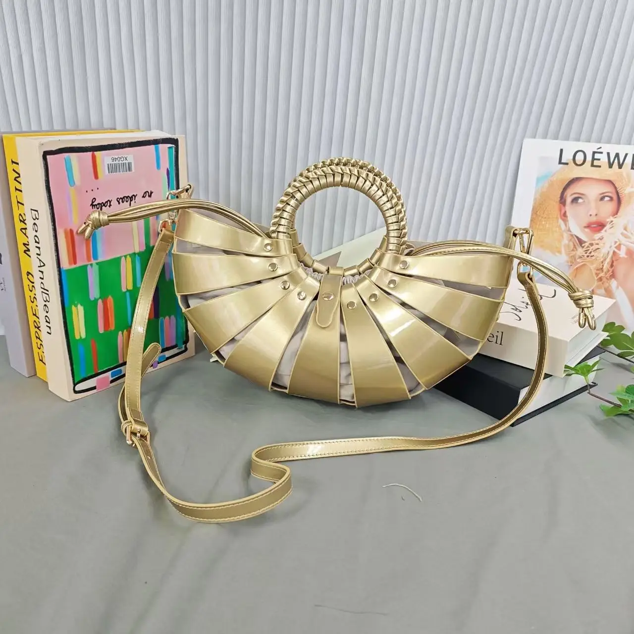 

2025 New Latest Elegant PU Leather Tote Handbag Purse Women Beach Holiday Handbag