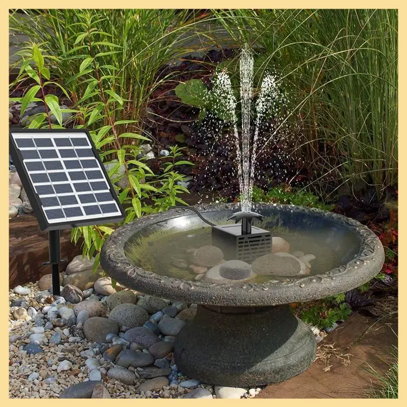

GOOD-Solar Fountain Kit 1.5W Solar Fountain Pump, Solar Water Pump For Bird Bath, Water Feature,Garden, Outdoor