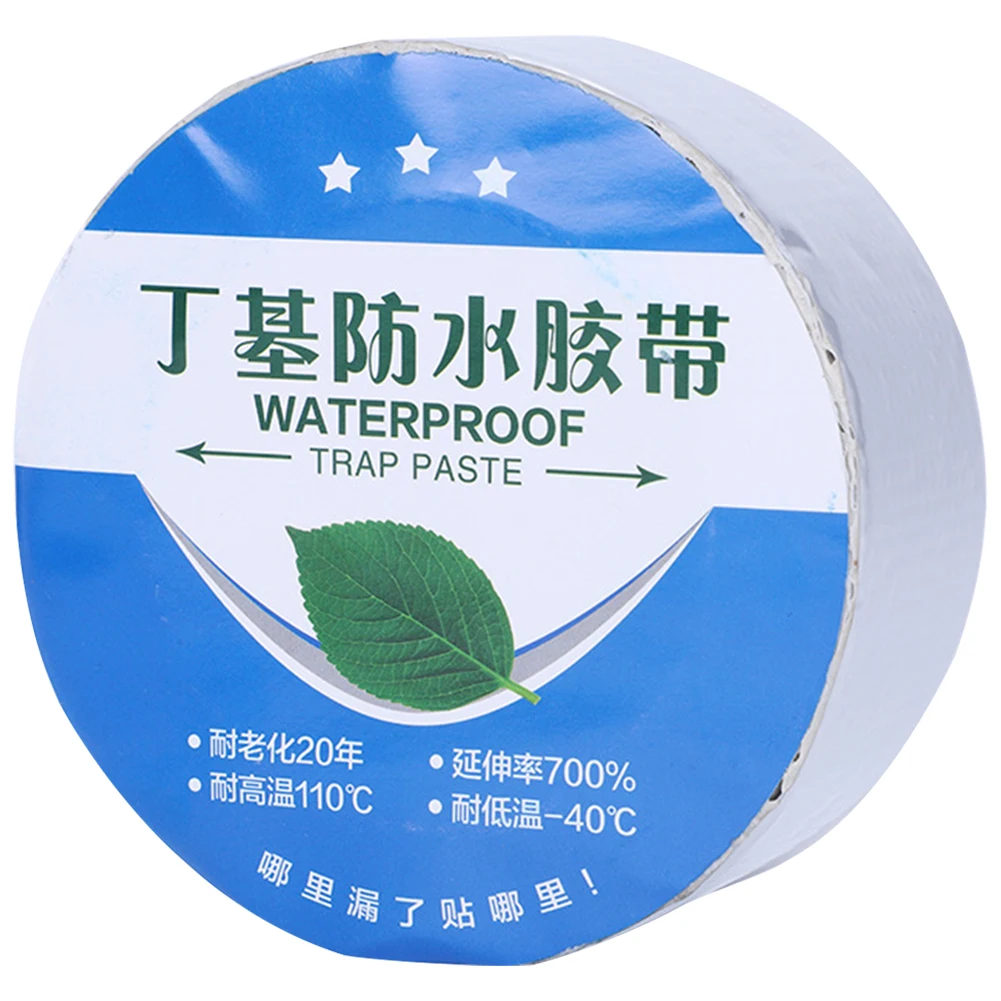 

Aluminum Foil Butyl Tape Aluminum Foil Tape Self Adhesive Butyl Tape High Temperature Resistant for Boat and Pipe Sealing