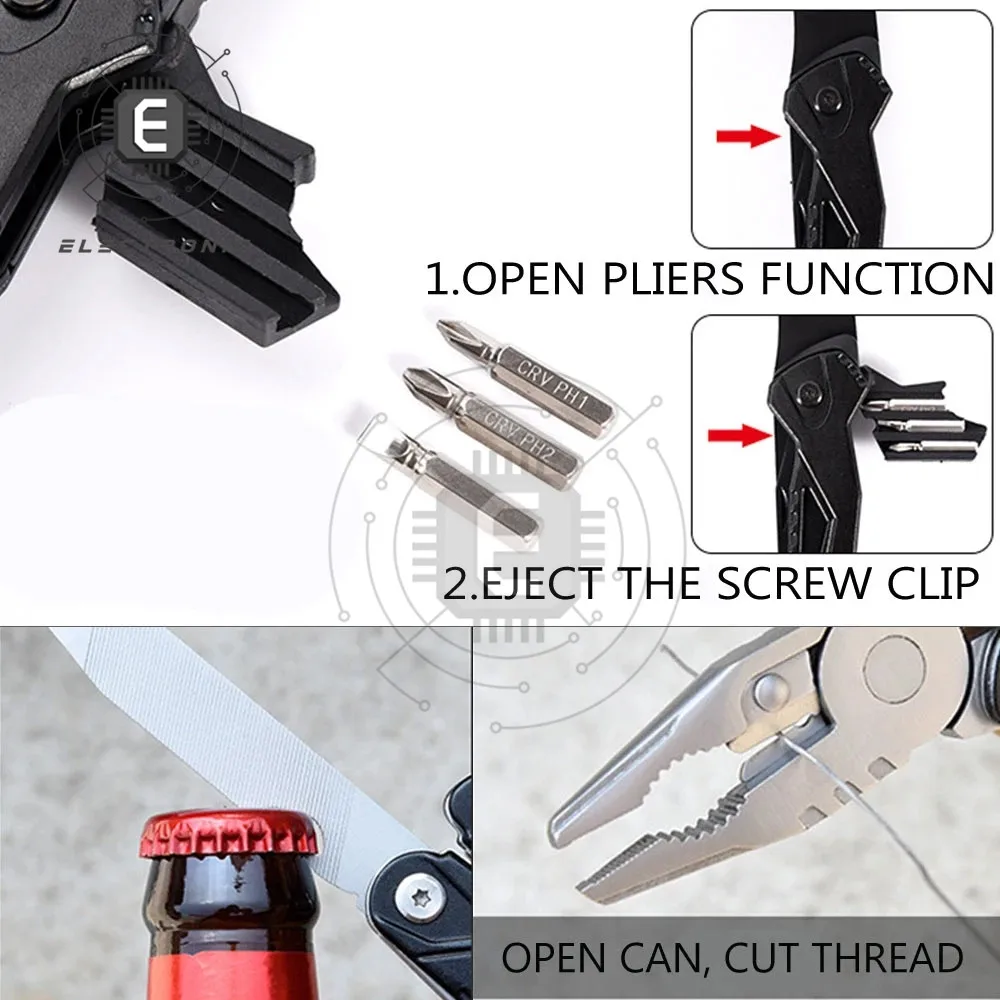 Multifunctional Pliers Multitool Claw Hammer Stainless Steel Tool With Sheath For Outdoor