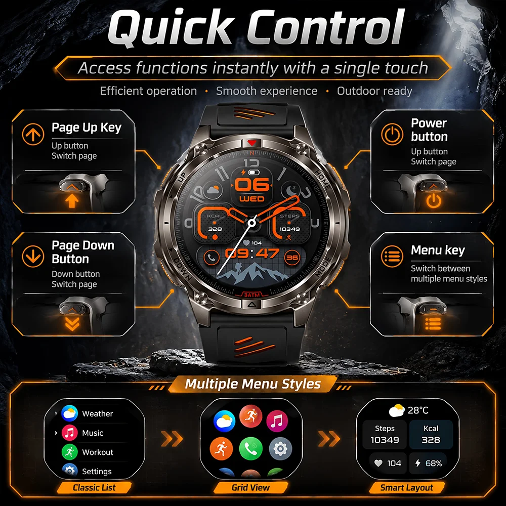 New 650mAh Big Battery Smart W - đánh giá và giá Smartwatch Watches For Mens