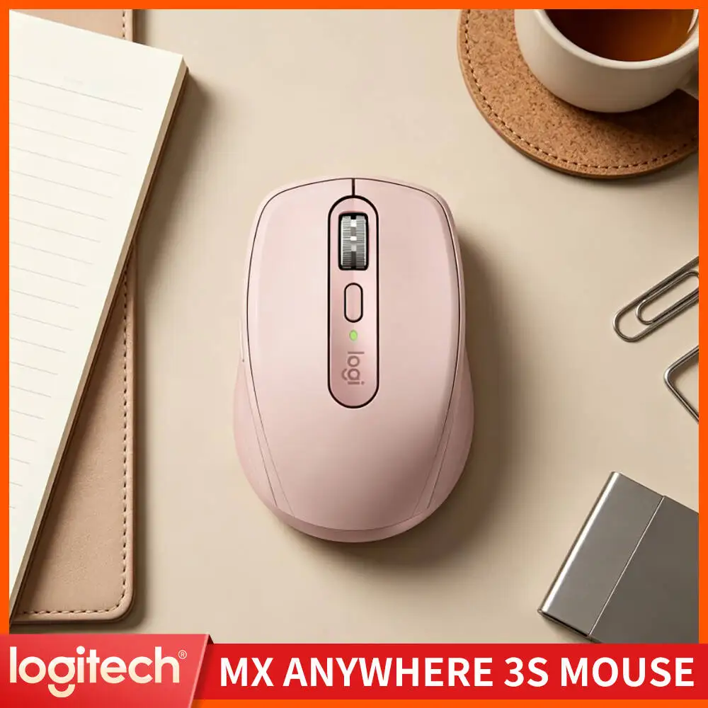 Office MX Anywhere 3S - 8000 DPI, 3-Device Bluetooth, Fast Charge, Perfect for Stationery Shop Desk & Daily Routine Work