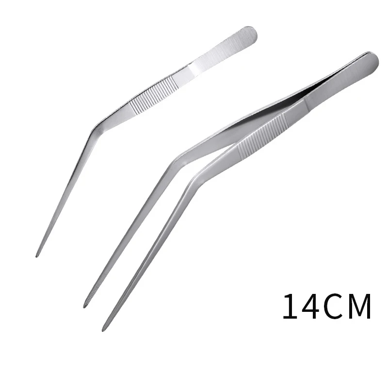 14/16cm de acero inoxidable portátil Picnic barbacoa herramienta de cocina utensilio de cocina pinzas para barbacoa cocina Bar mostrador pinzas de Chef
