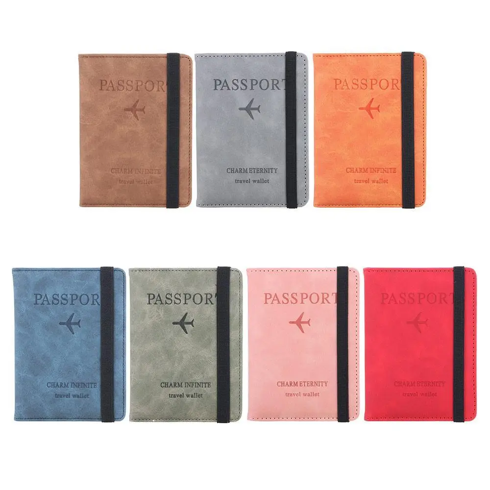 Portable Document Package Leather RFID Wallet Travel Cover Case Passport Bag Passport Holder