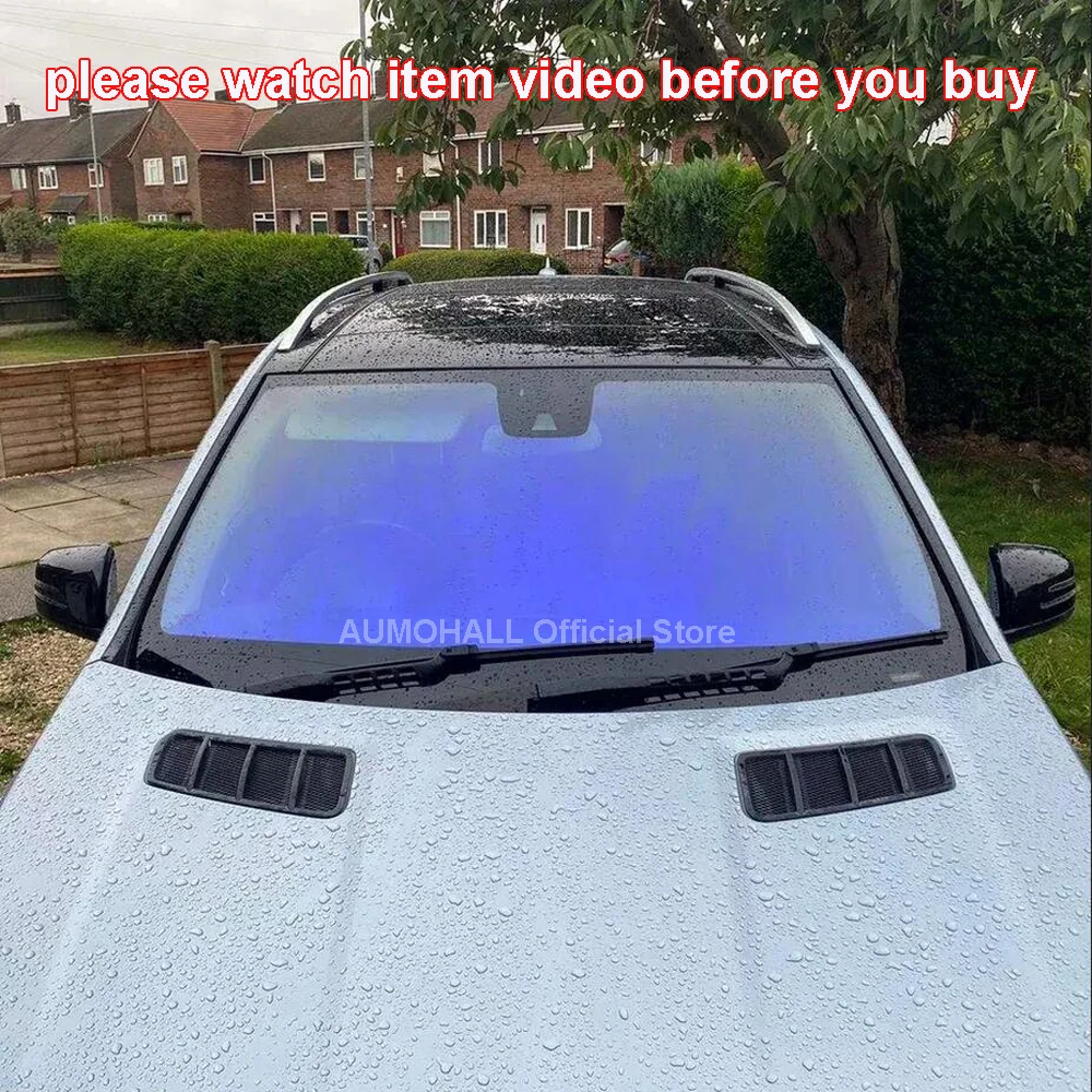 1Mx30M VLT 75% Blue Ghost Chameleon Solar Window Tinting Film, Blue Change to Clear Color, Wholesale Car Windshield Foil IRR 95%