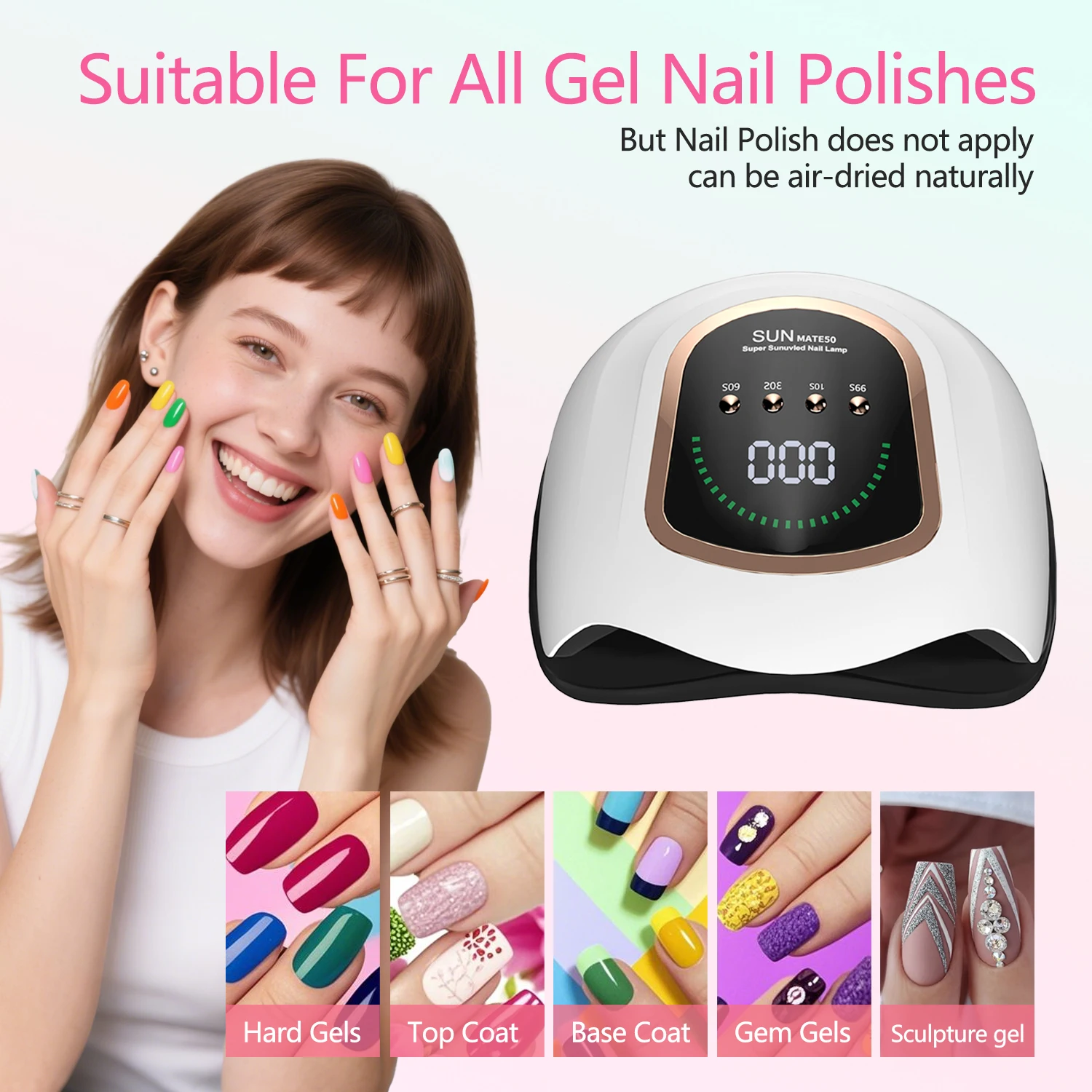 المهنية مسمار مجفف الأشعة فوق البنفسجية LED مصباح لتقليم الأظافر هلام البولندية مجفف ضوء مسمار الفن اكسسوارات علاج هلام تو تجفيف الأظافر