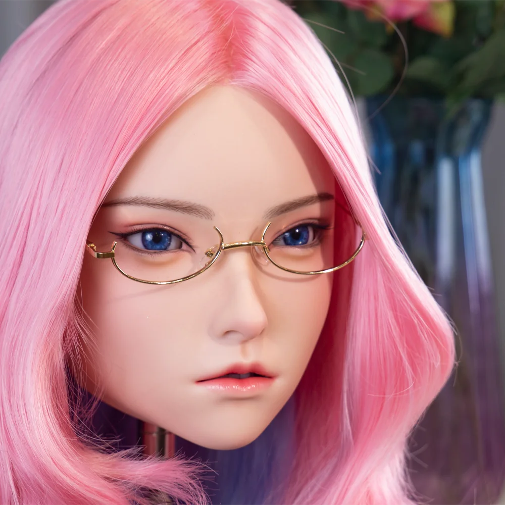 نموذج الرأس الأنثوي الجديد فائق البارد، نسخة 1:1 من نموذج رأس أنثى، رائع للغاية، مصنوع من مادة السيليكون، ناعم ومرن #5