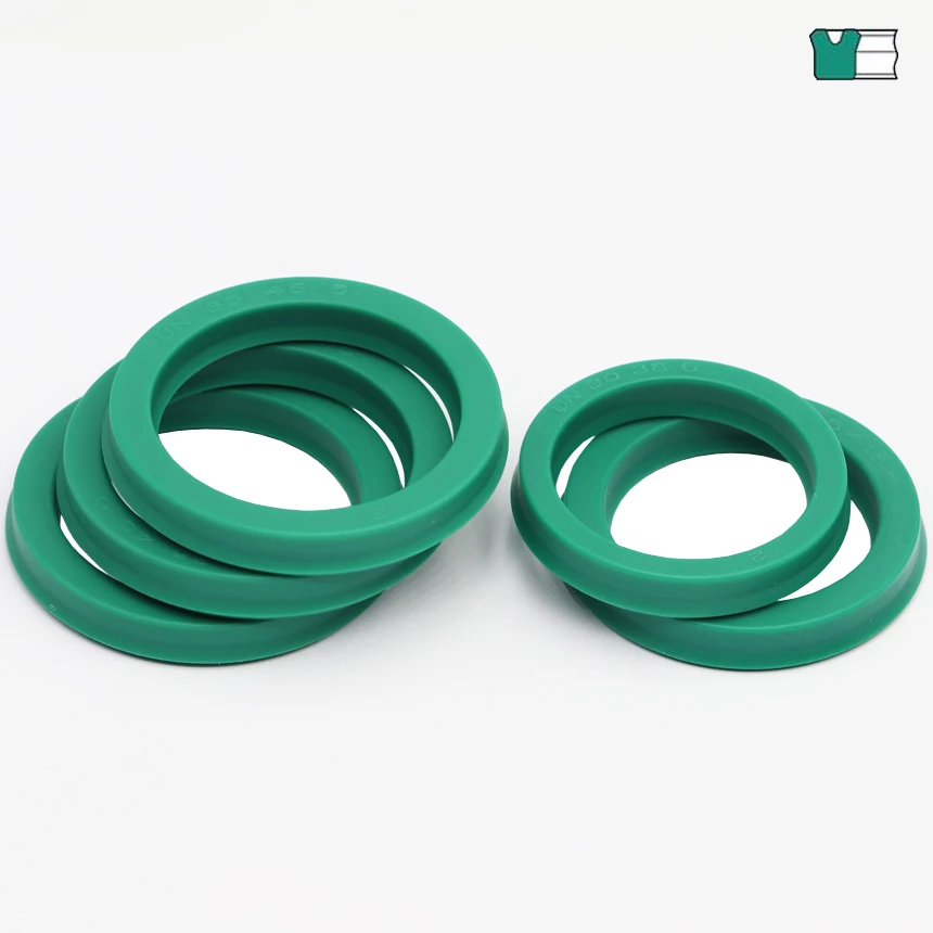 UN 20/22/22.4/23.5/24/25/26/28/30mm ID Green Polyurethane PU Shaft Piston Rod U/Y Lip Sealing Ring Gasket Hydraulic Cup Oil Seal