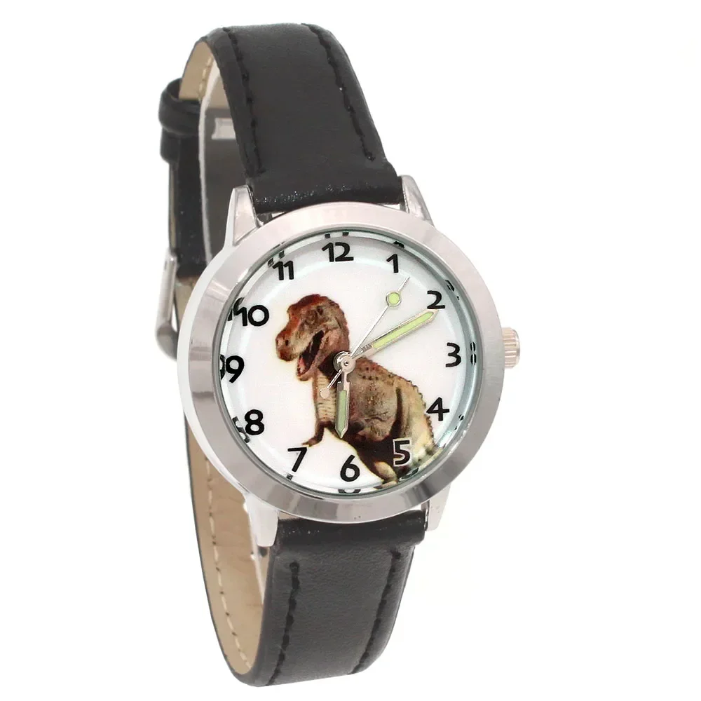 Cartoon Boy High-Quality Quartz Watch Kids Casual Leather Dress Watch for Girls And Boys Elegant Gift Watch for Children