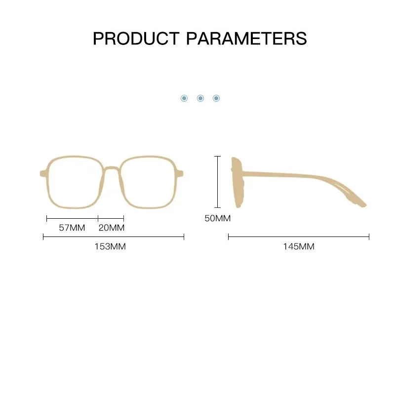 Quadratische Polygon-Rahmen, schlichte Brille, modische Brillengläser, blockierende Brille, schwarz, transparent, passend für Männer und Frauen – Detail 3