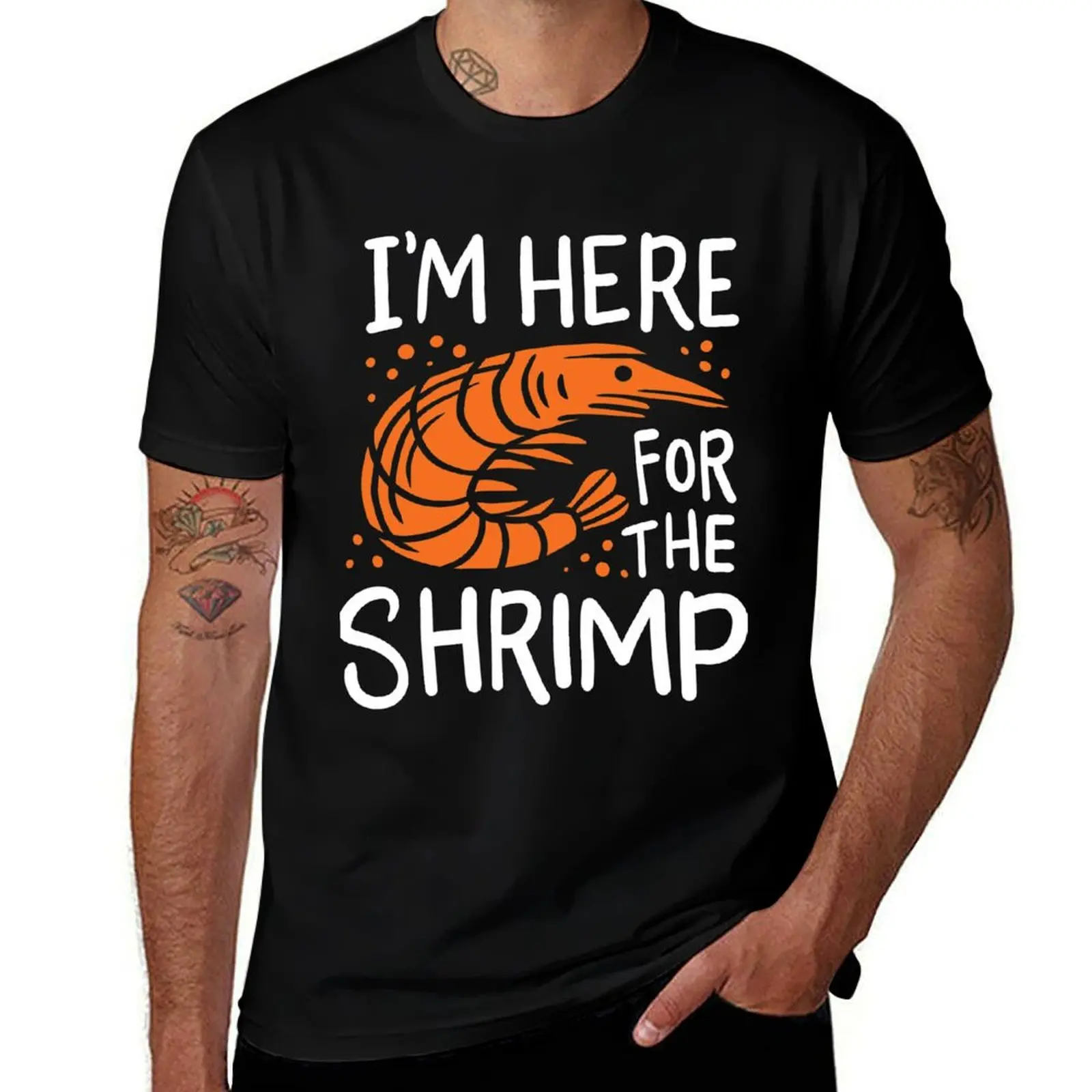 

Shrimp Seafood T-Shirt oversizeds Personalized t-shirt summer tops Short sleeve tee men