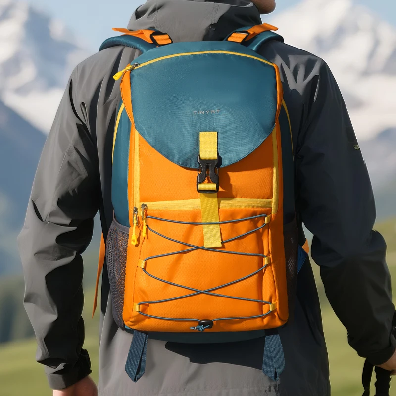 TINYAT Unisex Travel Backpack Large Capacity Climbing Bag Outdoor Hiking Luggage Student School Bag for Men And Women