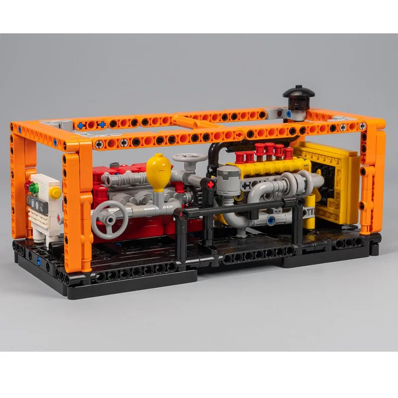 

MOC- Building Block model 583 parts diesel mud Pump Boy Christmas gift concept Creative toy