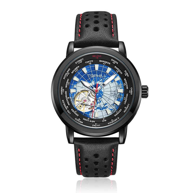 Tophill A031G Fashion Style Planet  Waterproof Automatic Watch for Men