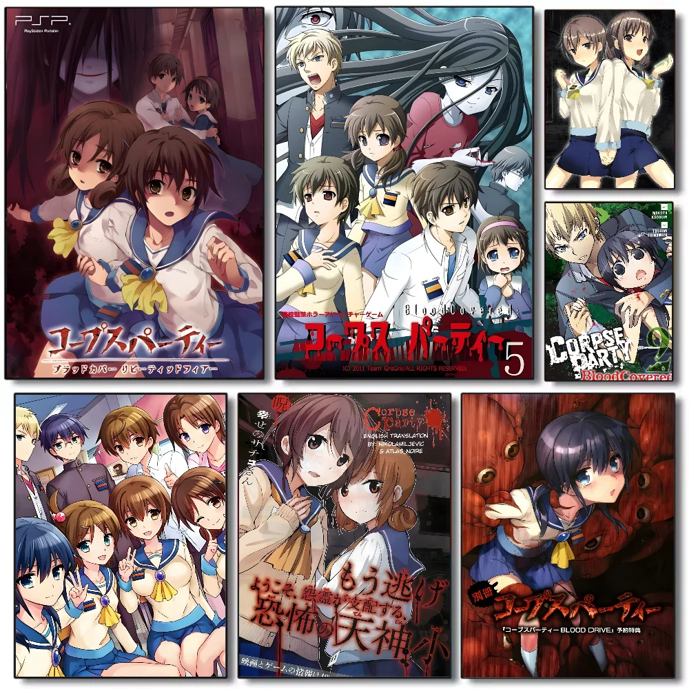 

Corpse Party Poster HD art sticky wall waterproof home living room bedroom bar aesthetic decoration