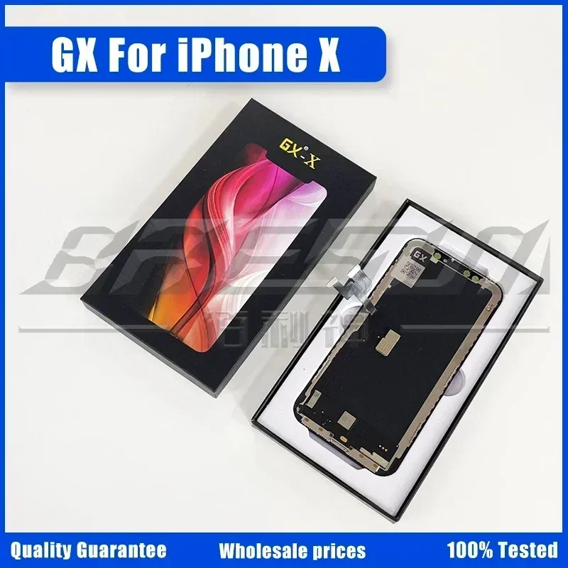 GX LCD Display For iPhone X XS XR 11 11ProMax 12 12Pro 12pro Max 13 Touch Screen Digitizer Assembly Support True Tone