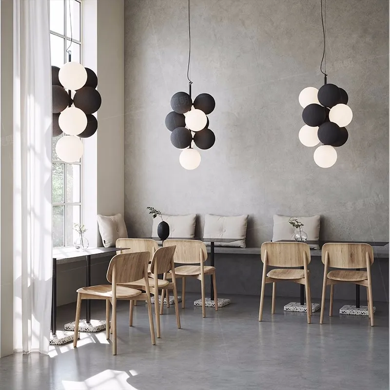 บทคัดย่อโคมไฟระย้า Light Bubble Ball แขวนโคมไฟห้องนอนห้องครัวห้องรับประทานอาหาร Home Decor Designer ผ้าโคมระย้าโคมไฟ