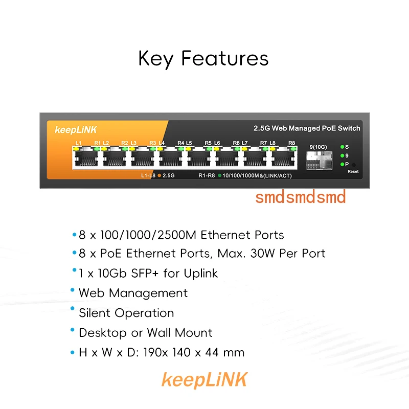 Link 9-Port Multi-G…